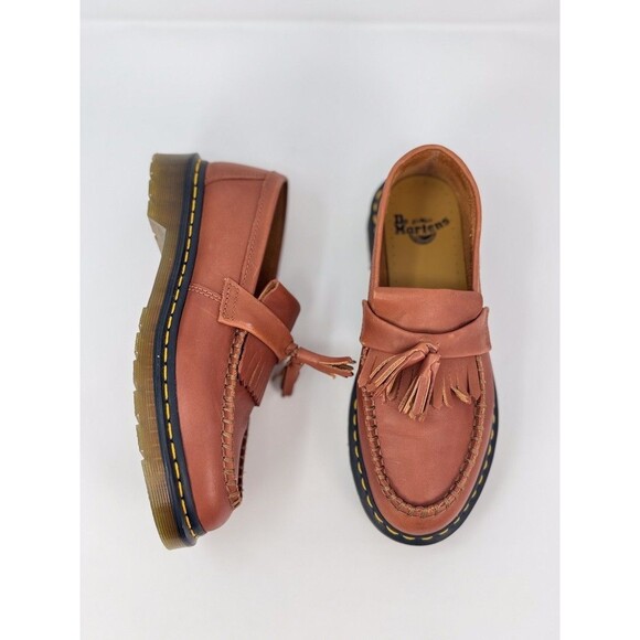 Dr. Martens Adrian Carrara Mens Shoes Brown Tasseled Slip On Penny Loafer US 7 M - Picture 3 of 9